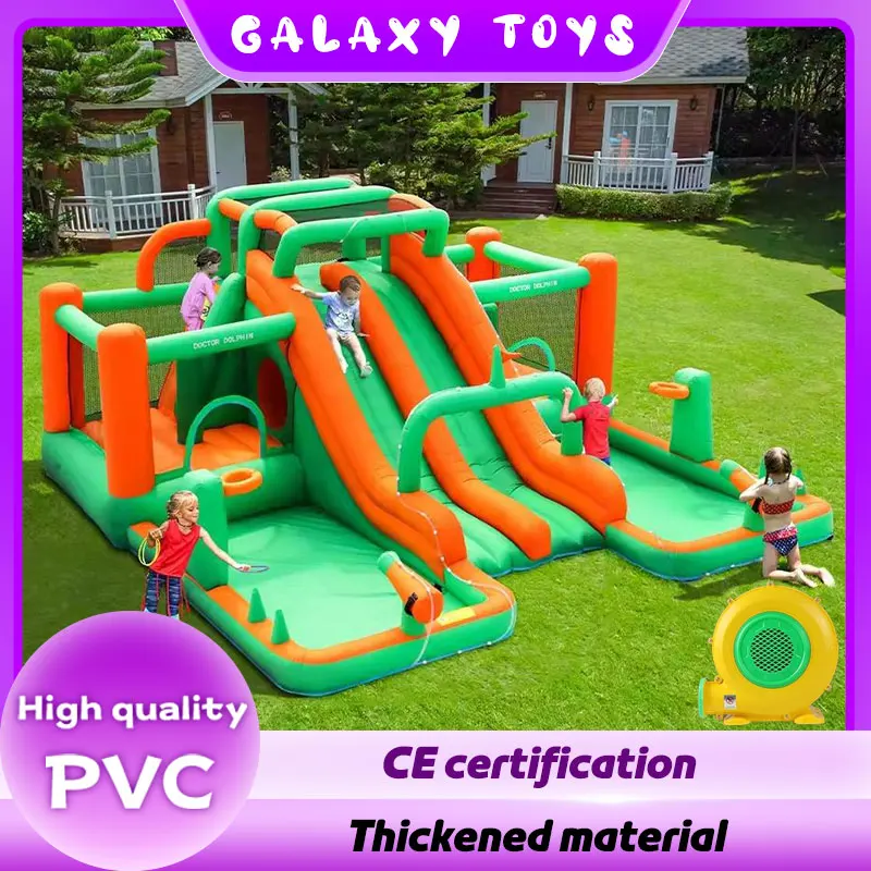 

Children's water slide jumping bounce house bouncing castle inflatable castle high quality