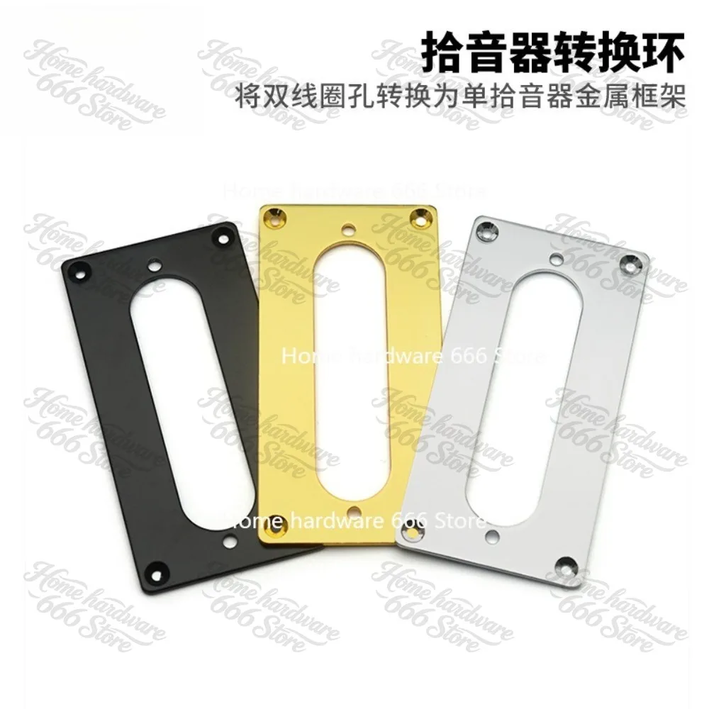 Pickup Conversion Ring 92x46mm Double Coil Hole To Single Coil Metal Frame, Inner Diameter 70x18mm