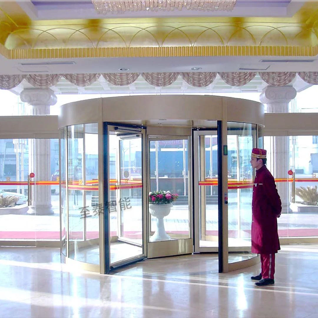 

Glass Aluminum Alloy Door Automatic Revolving Door Series Three-flap Revolving Door