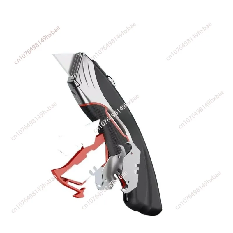 Industrial-grade Folding Knife Aluminum Rubberized Grip Labor-saving Cutter Versatile Quality Practical Electrician Tools