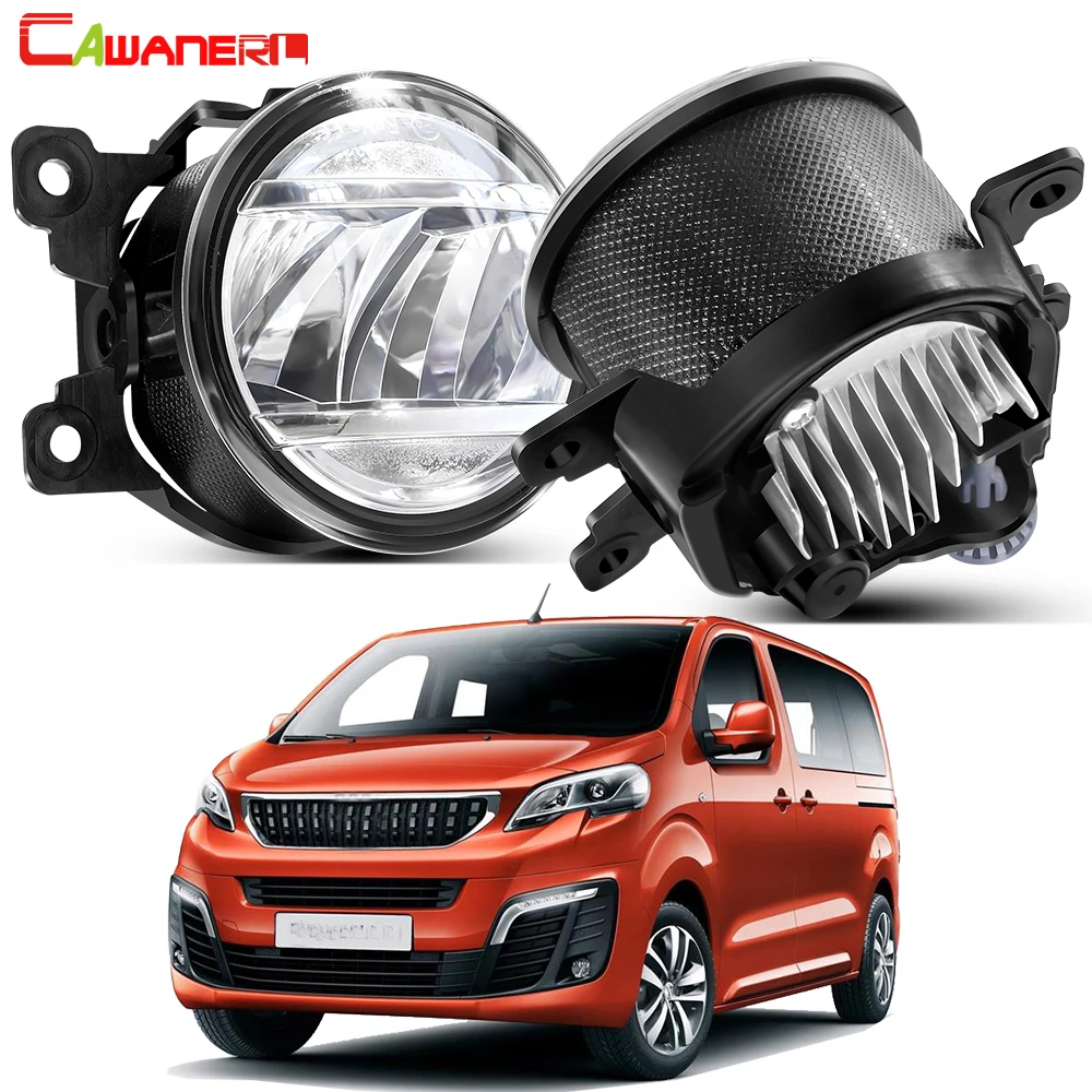 2 X Car Fog Light Assembly 30W Upgrade LED Fog Driving Lamp H11 For Peugeot Expert Traveller 2016 2017 2018 2019 2020 2021 2022