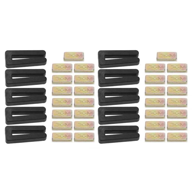PORK-40PCS Ceiling Fan Blade Balancing Kit,Including 10Pcs Resilient Fan Balance Clips And 30Pcs Self-Adhesive 3G Weight