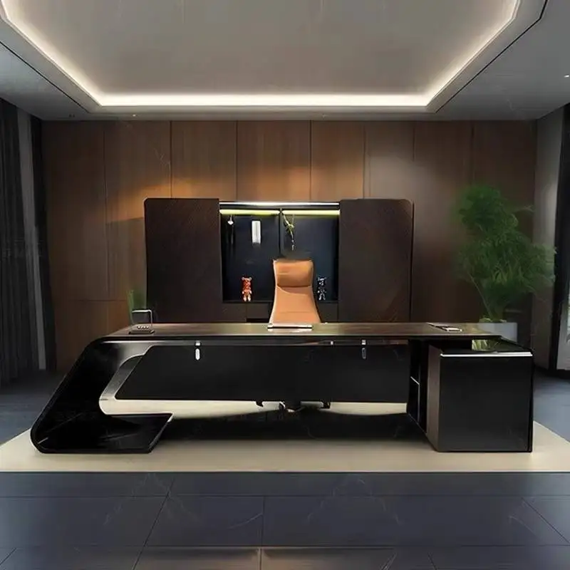 Unique Designer Office Desks Storage Manager Luxury Drawers Office Desks Modern Cheap Corner Scrivania Work Station Table
