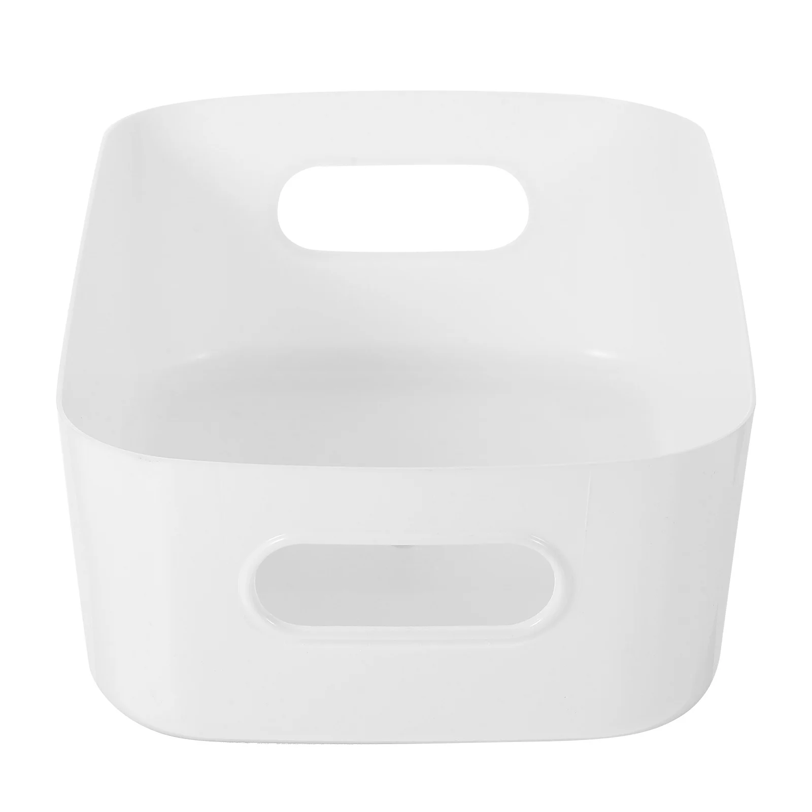 

6pcs Plastic Storage Bin Large Capacity For Kitchen Bathroom Closet Pantry Desktop Cabinet Countertop Organizer Bins With Cutout