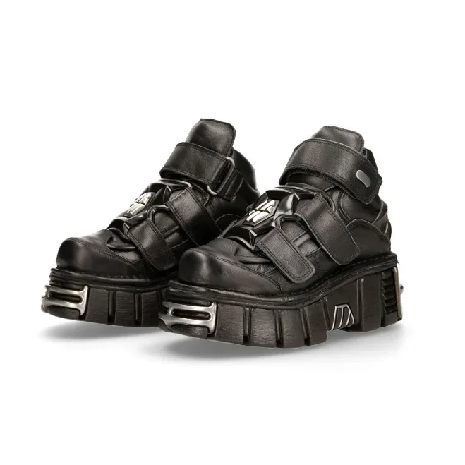 New Low Top Metal Muffin Bottom Daddy Shoes with All The Increase Punk Shoes Thick Soled Round Head Single Shoe Woman