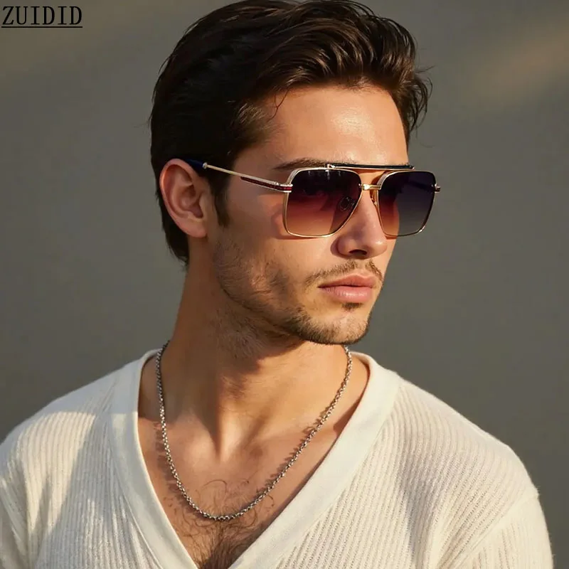 2025 Square Sunglass Men Vintage Vacation Luxury Sunglasses Women Fashion Glasses Gafas De Sol Hombre Lunette De Soleil Homme