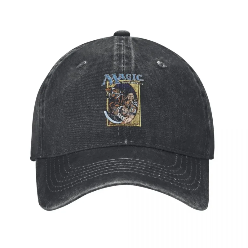 Magic Games Gathering MTG Mężczyźni Kobiety Czapki z daszkiem Fifth Edition Deck Distressed Denim Hat Outdoor All Seasons Travel Snapback