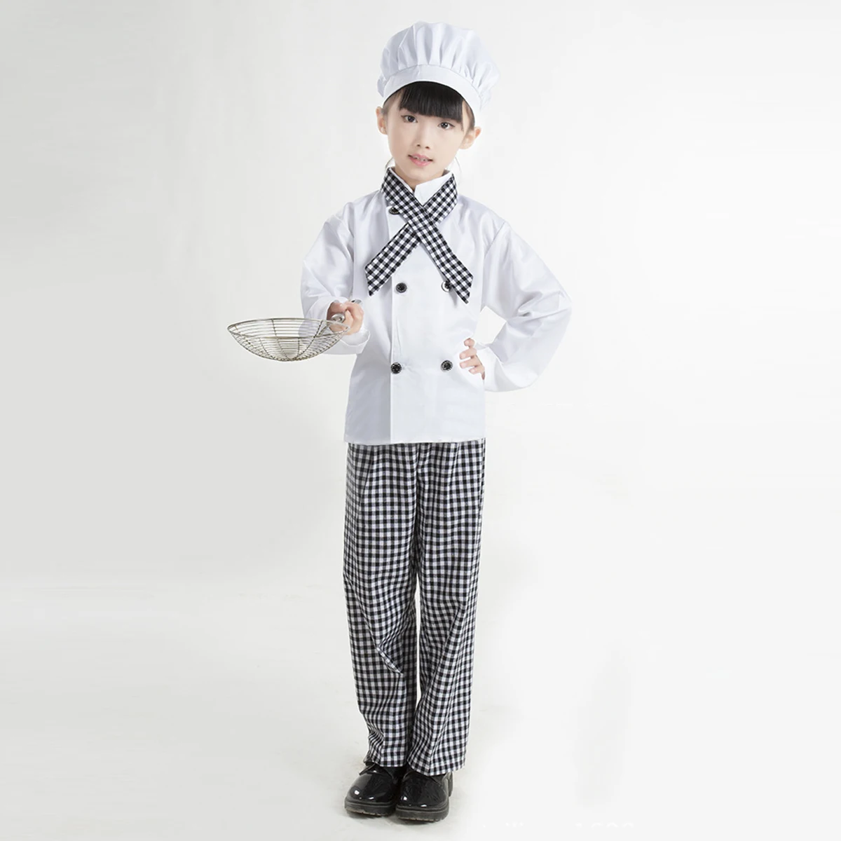 

1 Set Children Chef Role Play Costume Realistic Accessories High Quality Fabrics Construction Toy