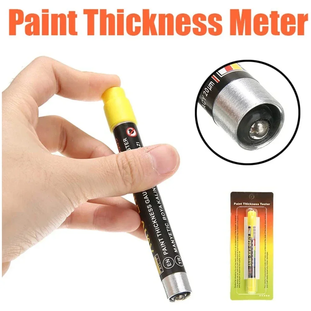 Fast Automotive Paint Film Thickness Tester, the new coating thickness gauge with a magnetic crash test tip