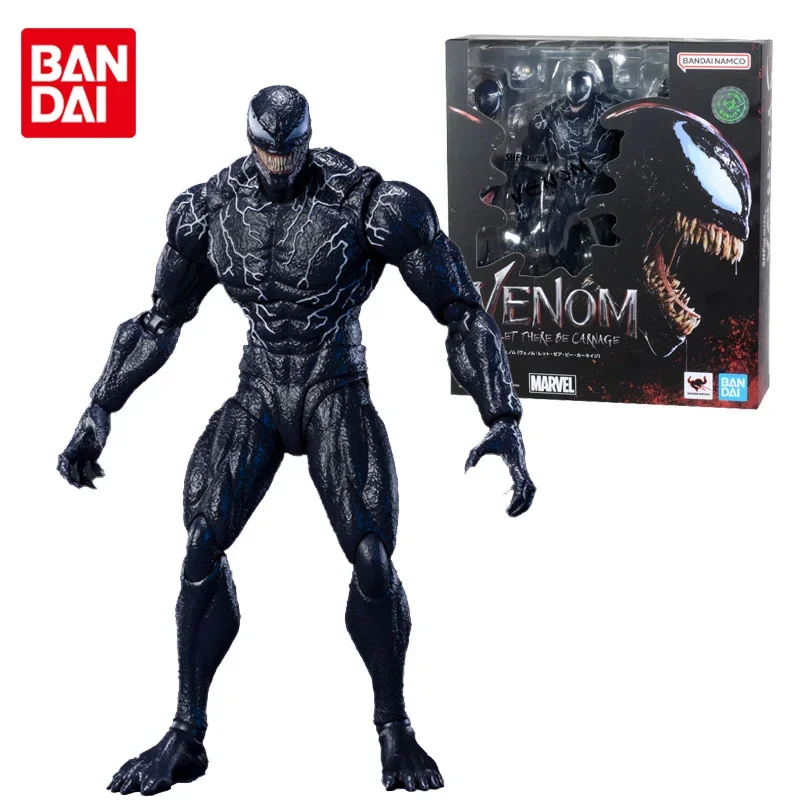 

Bandai Original SHF Venom 2 VENOM: LET THERE BE CARNAGE S.H.Figuarts Anime Action Figures Toys for Boys Girls Kids Gift