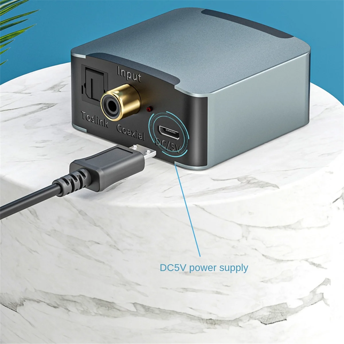 AU49_Convertitore audio coassiale in fibra ottica digitale TV SPDIF a 3,5 mm Lotus