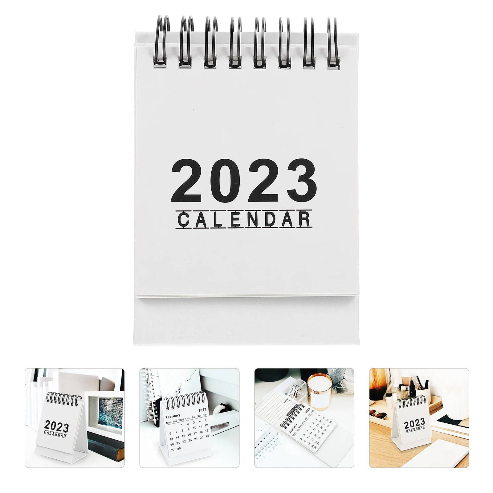 2023 Mini Desk Calendar Planner Small Office Simple Planning Schedule Coil Paper Student Advent Calendars