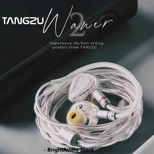 Imagen 2 del producto TANGZU WANER 2ND Gen HIFI música auricular IEM auricular 0,78mm enchufe Cable desmontable WANER2