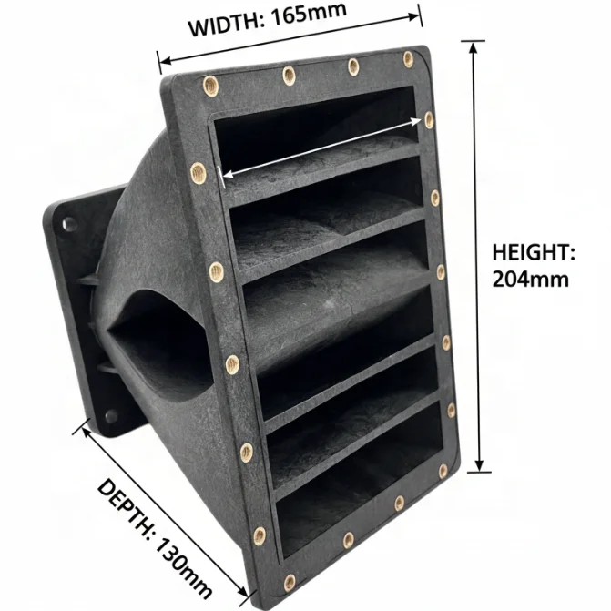نمط جديد 2 بوصة حجم الحلق Difusor خط صفيف الدليل الموجي المتكلم سائق القرن