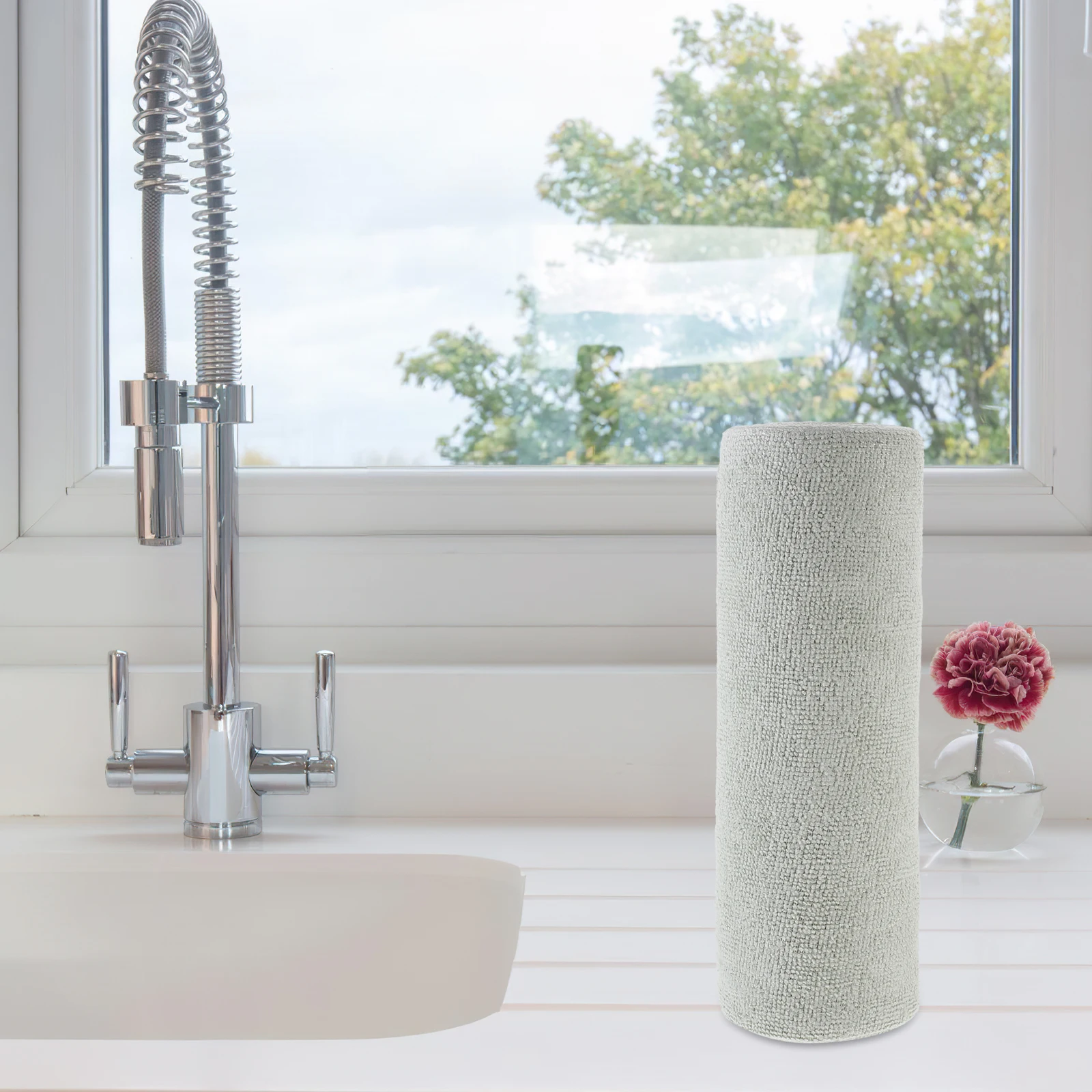 Microfiber Kitchen Absorbent Towels 25x25cm Hand Tear Cleaning Cloths Reusable Cloth Decontamination