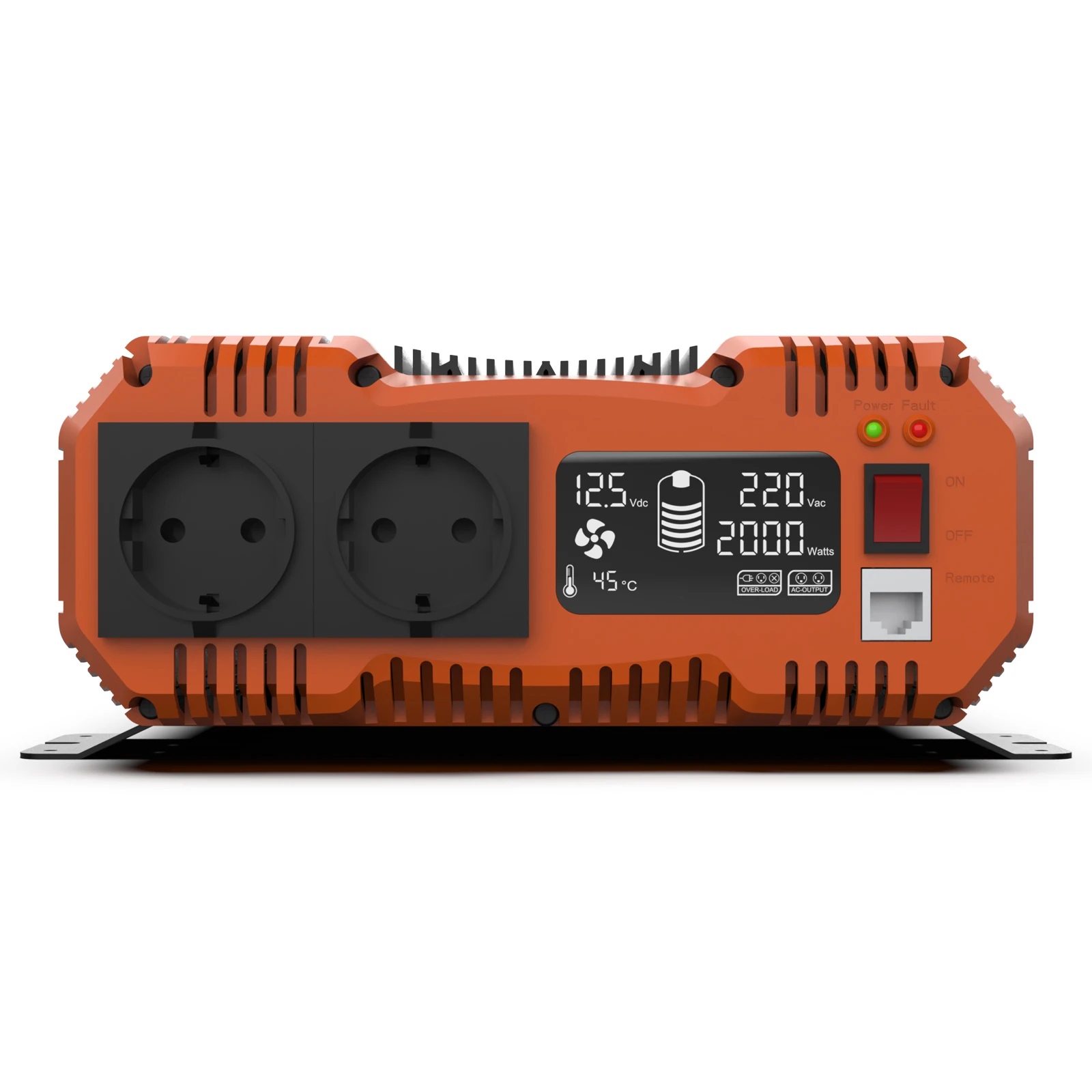 Imagem -03 - Inversor de Potência do Inversor de Onda Sinusoidal Pura 7000w dc 12v 24v 48v para ac 220v 230v 50hz Potência Contínua 3500w Adequado para Casa e rv