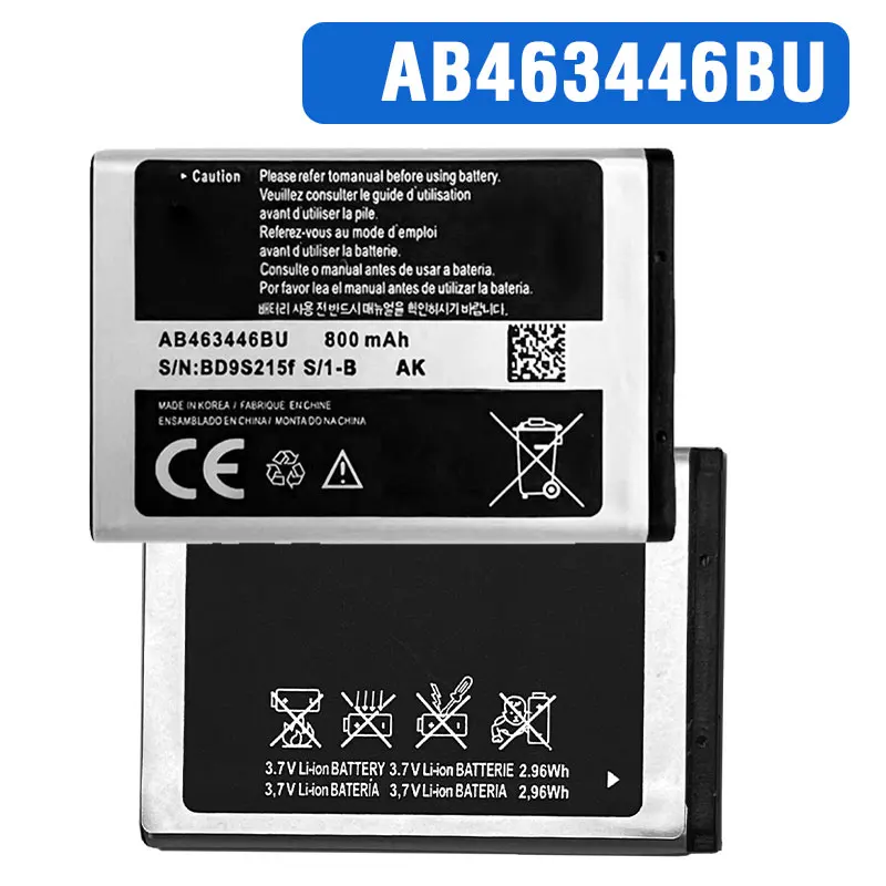 

AB463446BU AB043446BE Battery 800mAh for Samsung SGH-E210 E500 E900 X150 X208 X300 C3300K B189 B309 F299 E3520 Phone Batteries