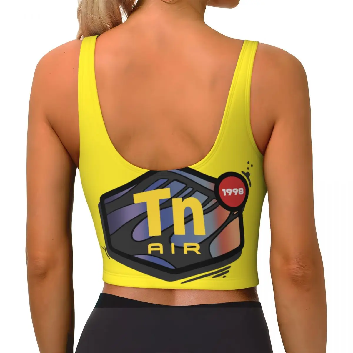 حمالة صدر رياضية مخصصة Air Max TN Plus للنساء، قميص قصير لليوجا عالي التأثير