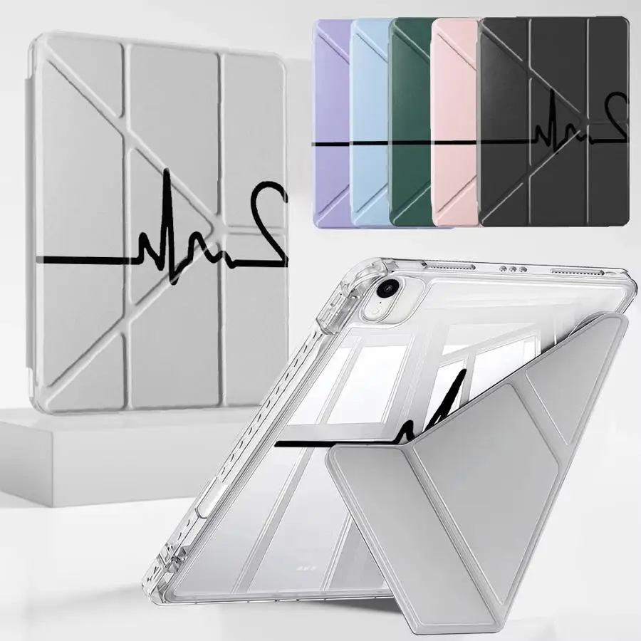 

Love Your Line Art Tablet Case For iPad Pro 11th 10th 9th 8th 7th 12.9inch Mini 6 7 Pro 2025 Air 4 5 M3 M2 1 2 M4 11inch Y-Fold
