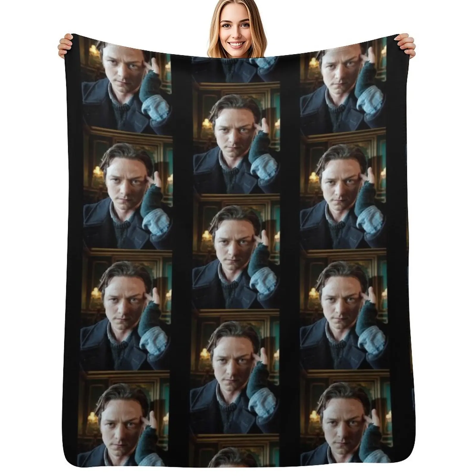 

James McAvoy Throw Blanket Soft Bedroom Blanket for Night Sleeping