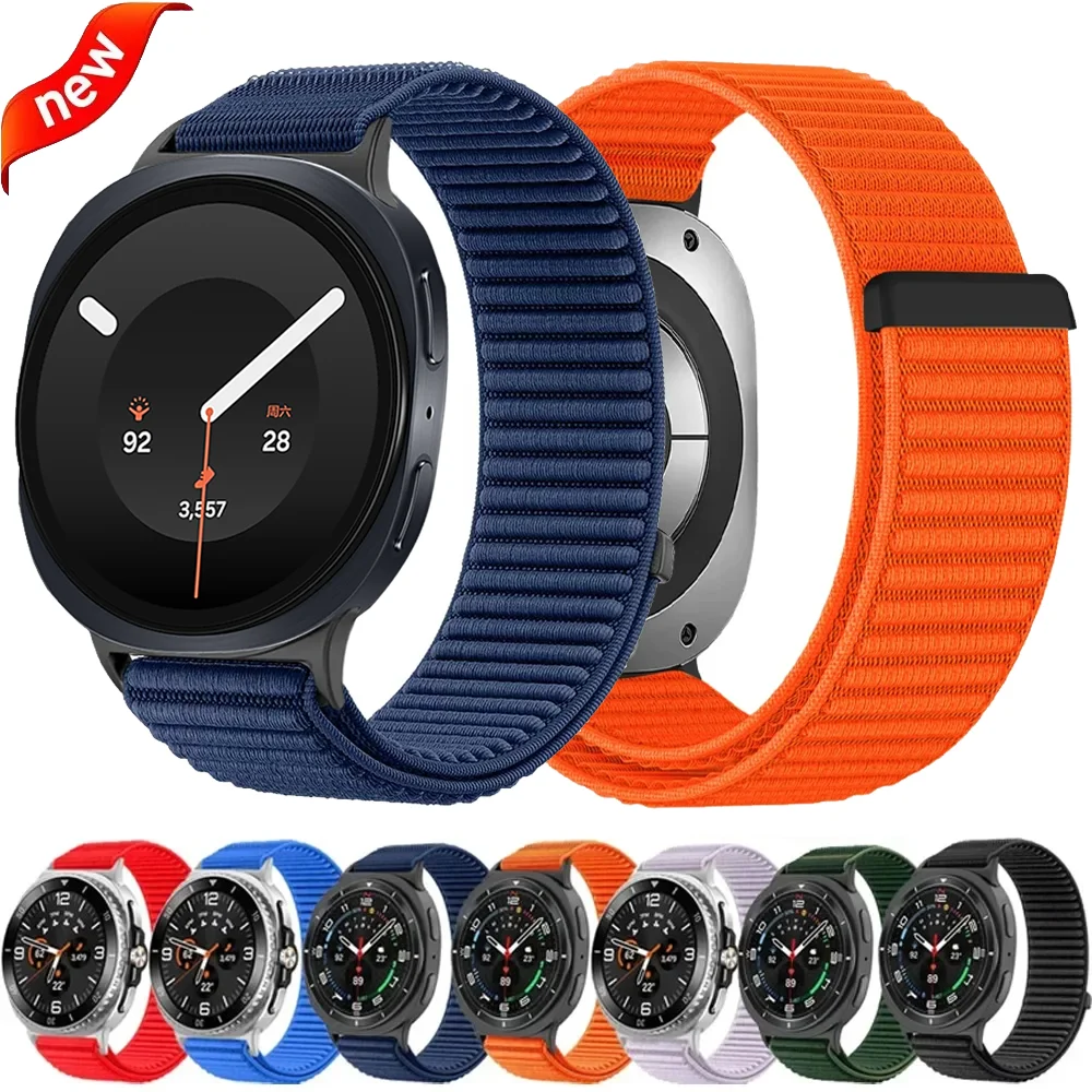 Bracelet for Samsung Galaxy Watch 9 8 44mm 40mm 8 Classic 46mm Sports Comfortable Bracelet for Samsung Watch 9 Nylon Loop Strap