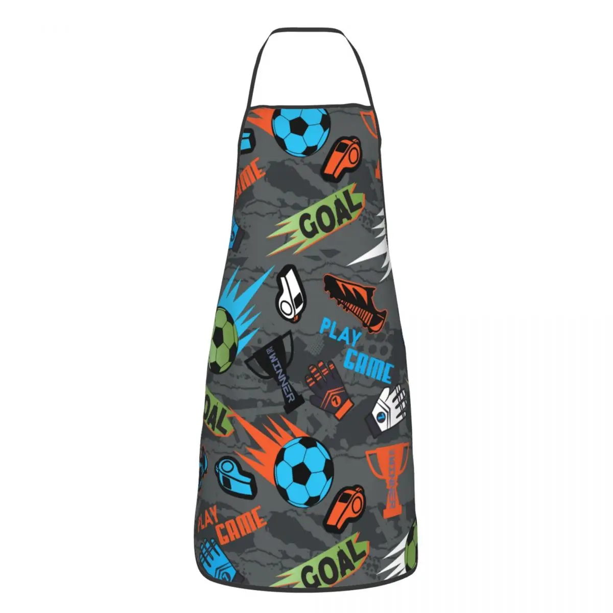 Custom Unisex Football Soccer Kitchen Chef Cooking Baking Apron Men Women Tablier Cuisine for Painting