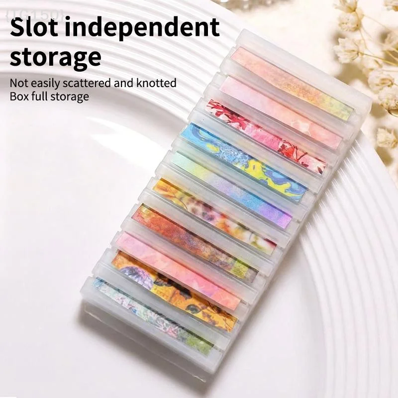 【TG150】10 Grids Nail Foil Roll - Nail Foil Transfer recension och pris