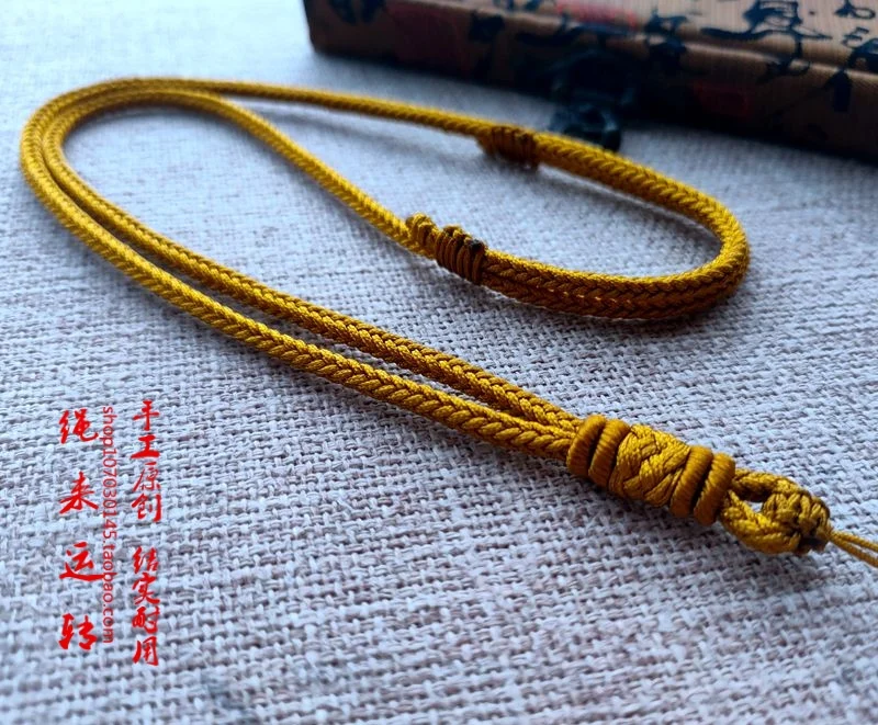 

Handmade Gold Honeycomb Pendant Nelace Cord for Men And Women Jade Carving Se Bule Hanging Rope Faion Jewelry Acces...