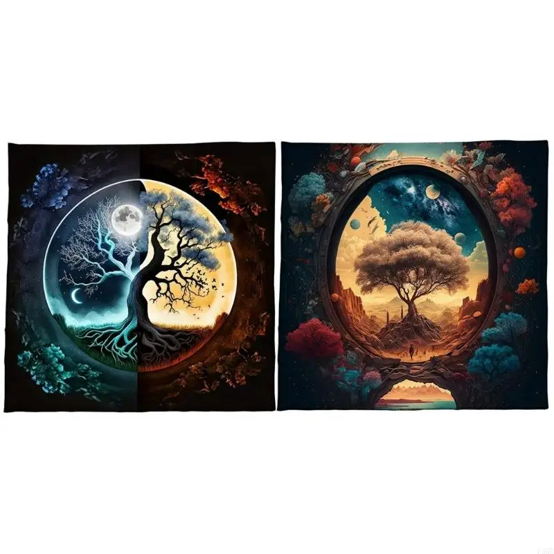 

Divinations Cards Table Clate Square Trees of Trees of Life Алтари ткани карты таблицы скатерть