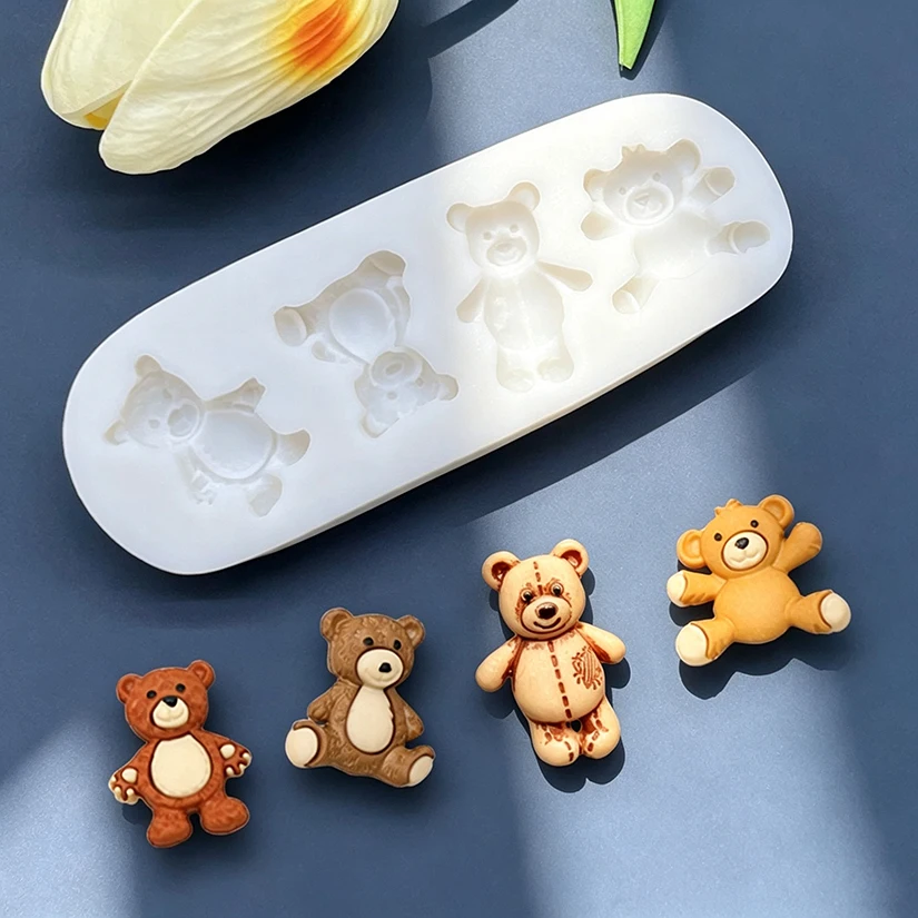 Bear Silicone Sugarcraft Mold Cookie Cupcake Chocolate Baking Mold Fondant Cake Decorating Tools