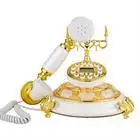 Vintage Telephone European Antique Style Old Fashioned Rotary Dial Phone Handset