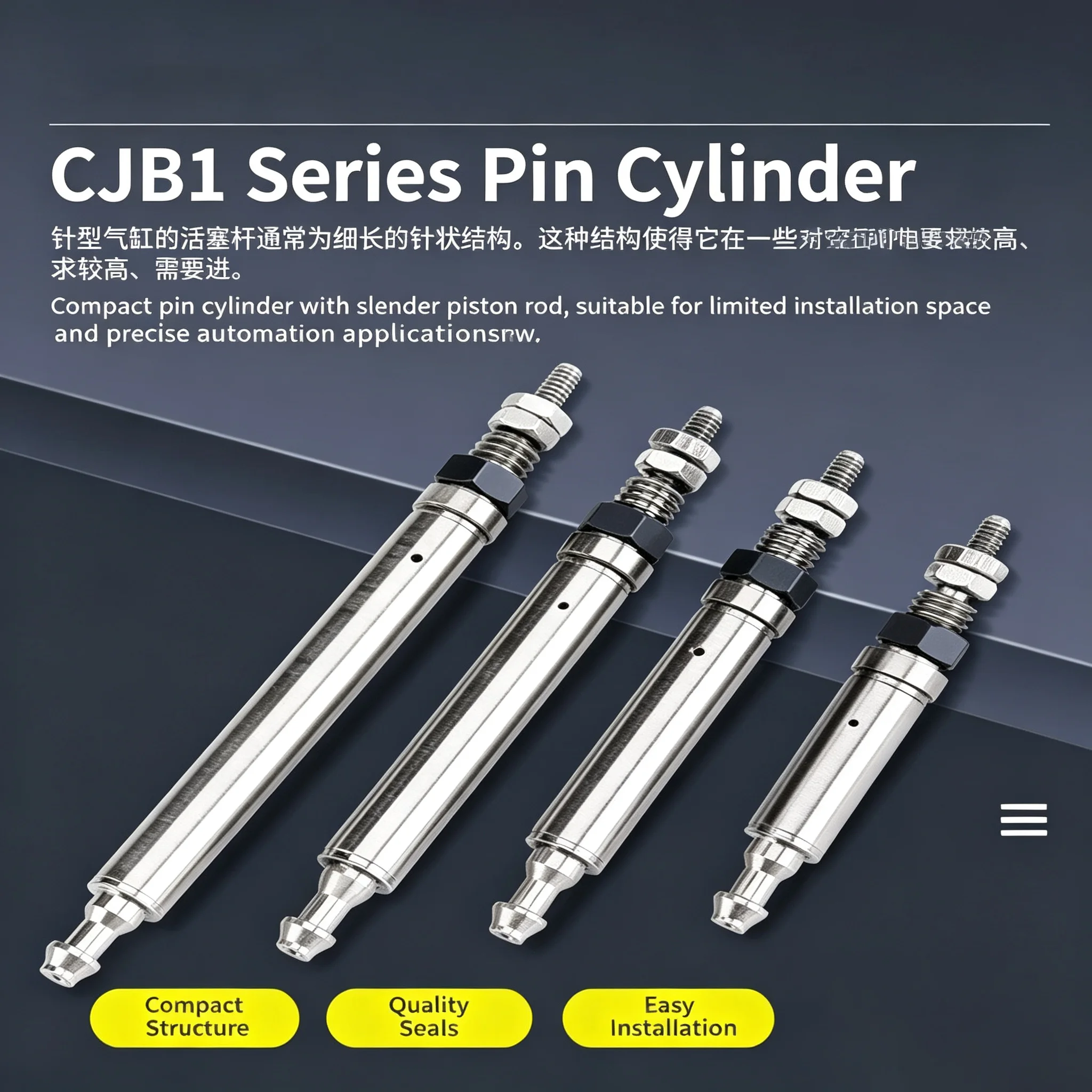 CJ1B4-5SU4 CJ1B4-10SU4 CJ1B4-15SU4 CJ1B4-20SU4 Air Pneumatic Cylinder Brand CJ1B Single Acting Spring Return Mini Cylinder