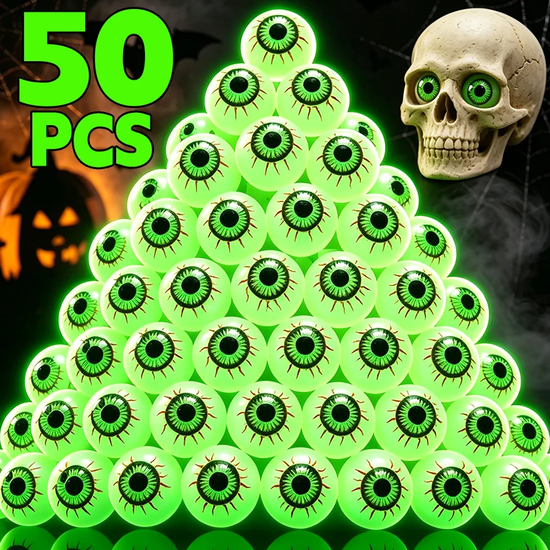 Großhandel Leuchtende Kunstaugen für Halloween, Leuchtende Springbälle, Deko-Requisiten für Hausbar, Party, Spukhaus, Horror-Dekoration – Detail 3