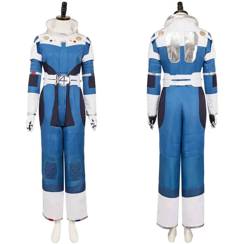 

Susan Storm Cosplay Fantasy Spacesuit Astronaut Clothing 2025 Movie 4 Pieces Fantastic Costume Disguise Adult Women Party Outfit