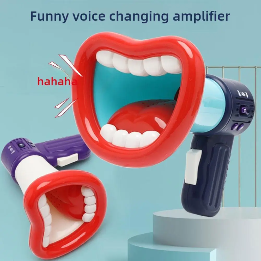 

2025 New Big Mouth Funny Megaphone Recording Toy Kids Voice Changer Children Speaker Handheld Mic Party Atmosphere Props