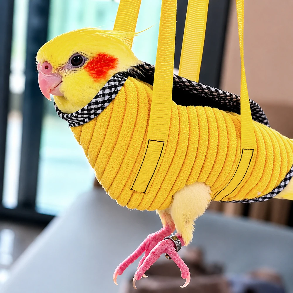Portable Handheld Bird Travel Carrier Bag – Lightweight Hand Carry Parrot Sling Backpack for Parakeets, Budgies, Cockatiels