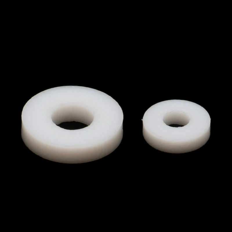 Diâmetro interno resistente ao desgaste da arruela das gaxetas de 20 pces ptfe 3/3.17/4/4.76/5/6.35mm anel de vedação do espaçador para peças modelo do eixo do barco de diy rc