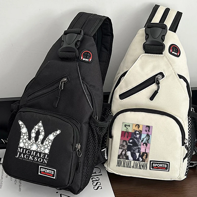 Michael Jackson Shoulder Bags Boy Girl Cartoon Anime MJ Chest Bag Men Women Trendy Cool Crossbody Bags Backpacks Gifts Hot 2026