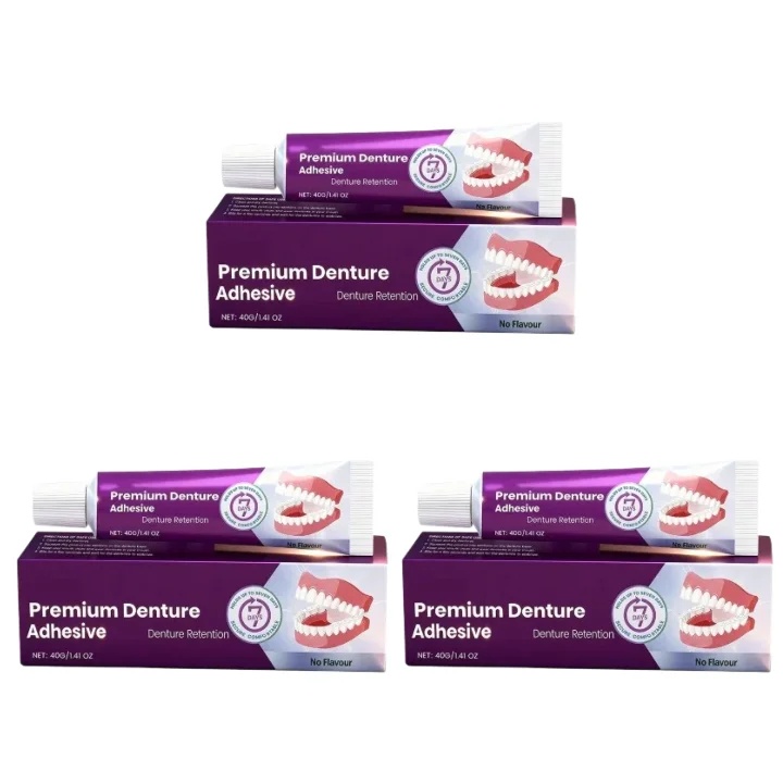 1/2/3 stücke Komfort Prothese Kleber Kleber Zahnpflege Thermoplastische Prothese Silikon Reline Klebstoff Kissen Reibung Feste Prothese