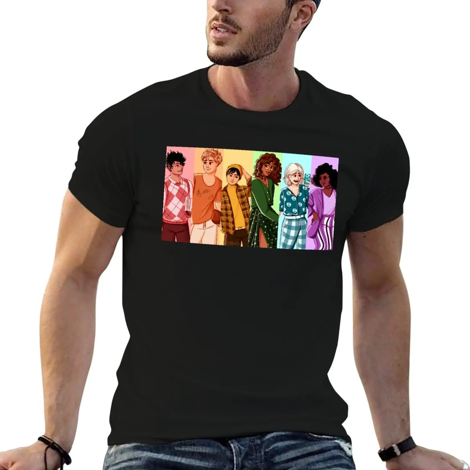 

shirt T-Shirt rainbow high quality Heartstopper make t man it t squad man graphic but shirt cotton