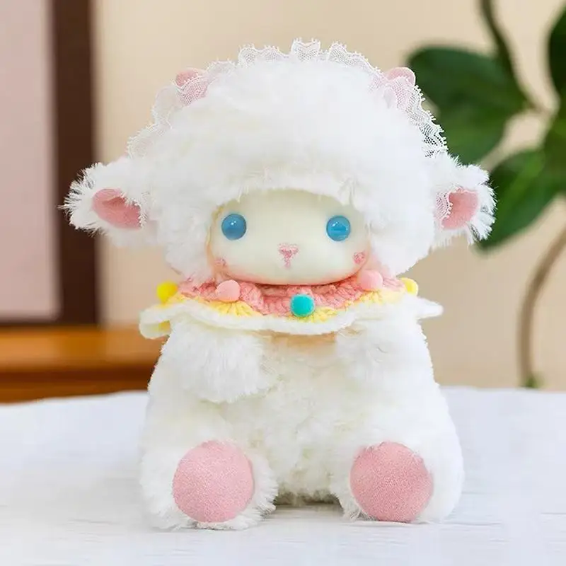 1PCS Cute Angel Sheep Plush Toy - A Girl's Birthday Gift - Hugging Doll, Soft Sleep Companion Doll