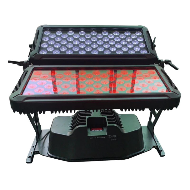 Foldable Flood Lights Decorative Stadium DMX512 RGBW Color Spotlight Rendering Wall Lamp Square Landscape Lighting