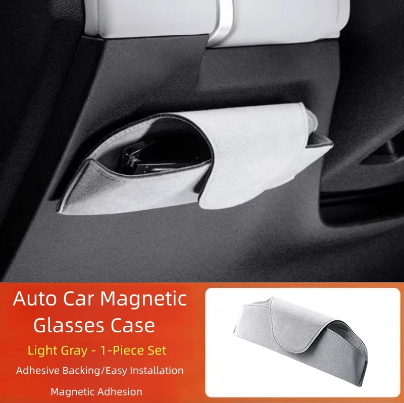 Fit for BYD Leopard 7 Titanium 7 Modified Car Alcantara Interior Upgrade Parts Auto Car Multifunctional Magnetic Glasses Case