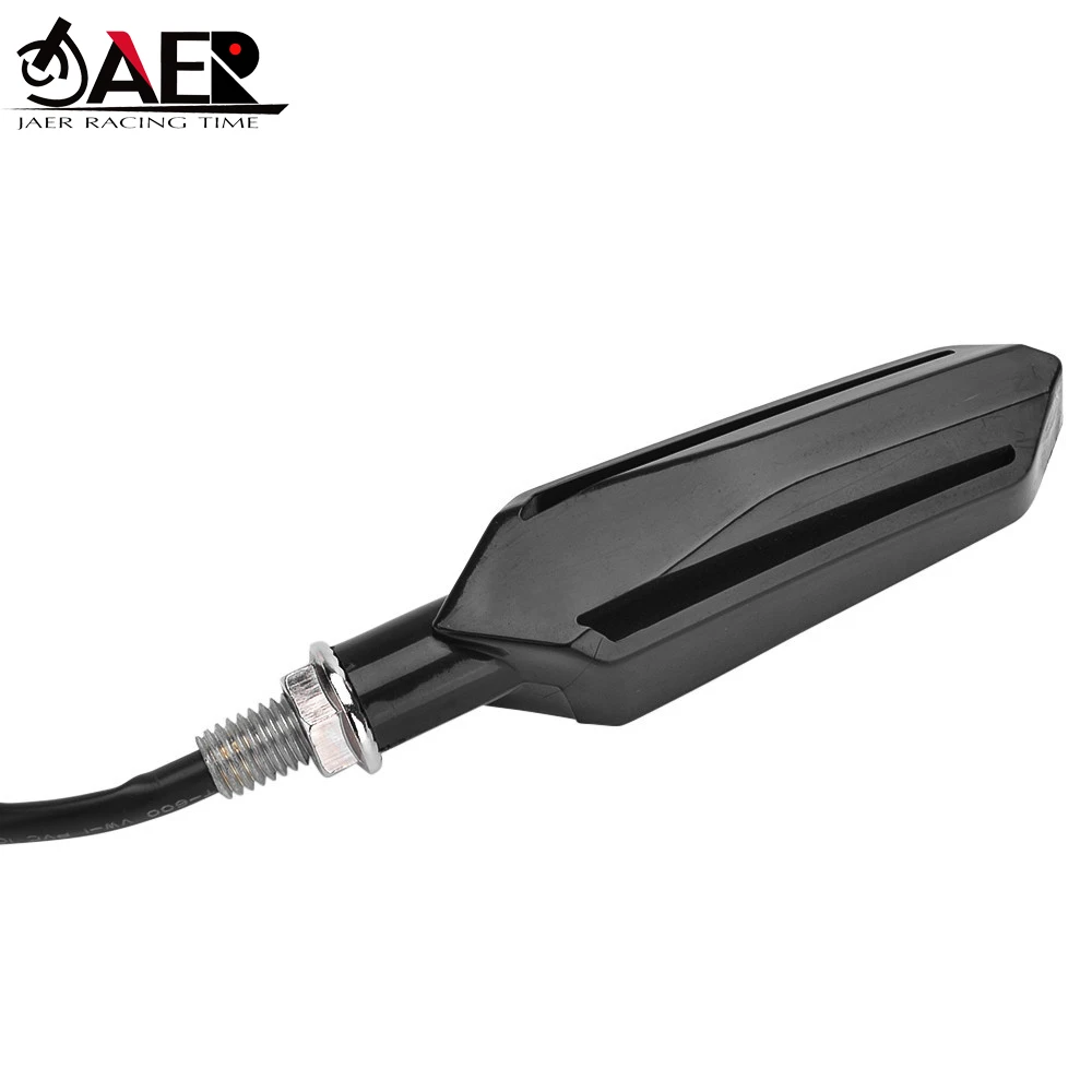 LED إشارة الانعطاف المتتابعة مصباح مكبح أحمر مؤشرات DRL بيضاء وامض ضوء وميض تدفق إضاءة مقاومة للماء الدراجة