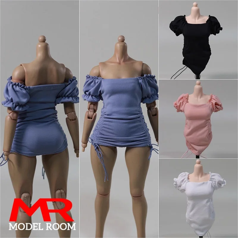 

DMTOYS DF094 1/6 Scale Female Bubble Sleeve French Dress Skirt Clothes Model Fit 12'' TBL S53 AT202 VCD01 Action Figure Body