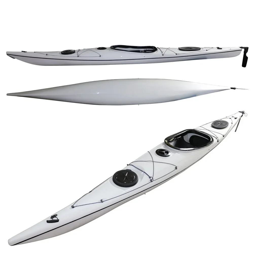 

16FT Light Touring 1 Person Ocean ABS Thermoform Kayak Racing Sit In Plastic Canoe Sea Fishing Kayak Sea Kayak Ship To The Port