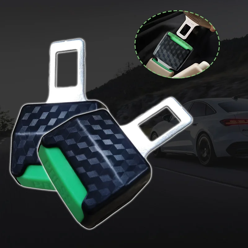 1 Par de Clips Extensores Verdes para Cinturón de Seguridad de Coche, Insertos Engrosadores para Cinturón de Seguridad, Tapones de Bloqueo para Cinturón de Seguridad, Accesorios y Herramientas para Coche