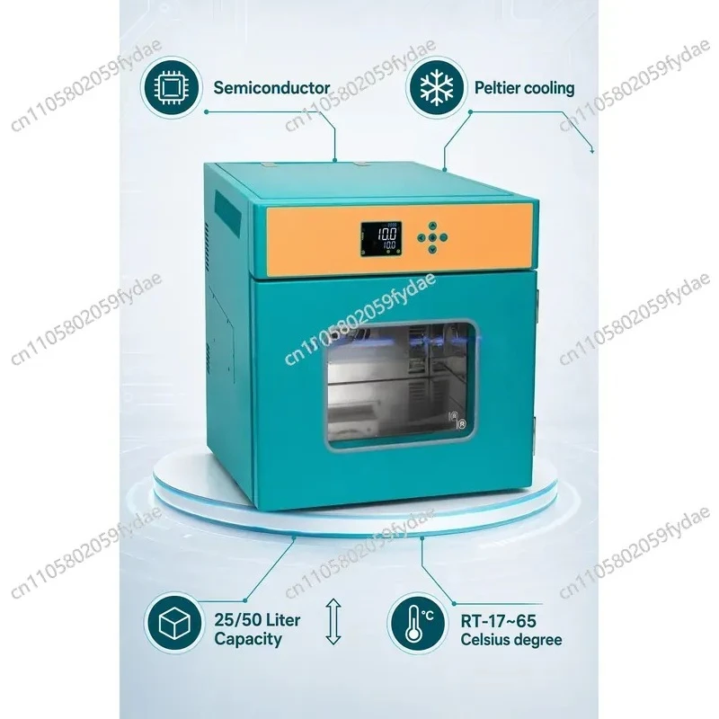 25/50 Liter Laboratory Cryogenic Incubator for Microbial and Seed Culture