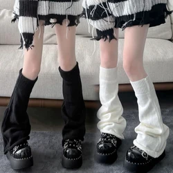 Lolita Socks Cute Flared Knitted Long Warmers Foot Cover White Black Arm Warmer Leg Kawai Jk Autumn Calf Gaiters Sweet Legwarmer