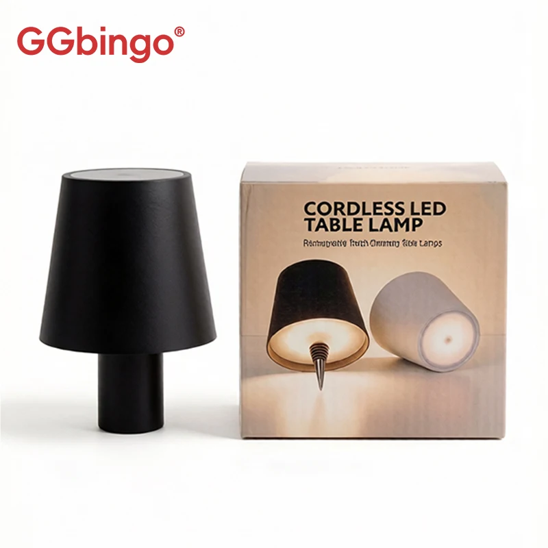 

Настольная лампа GGBingo с RGB LED-подсветкой, сенсорным управлением, беспроводная, для чтения, с функцией ночника